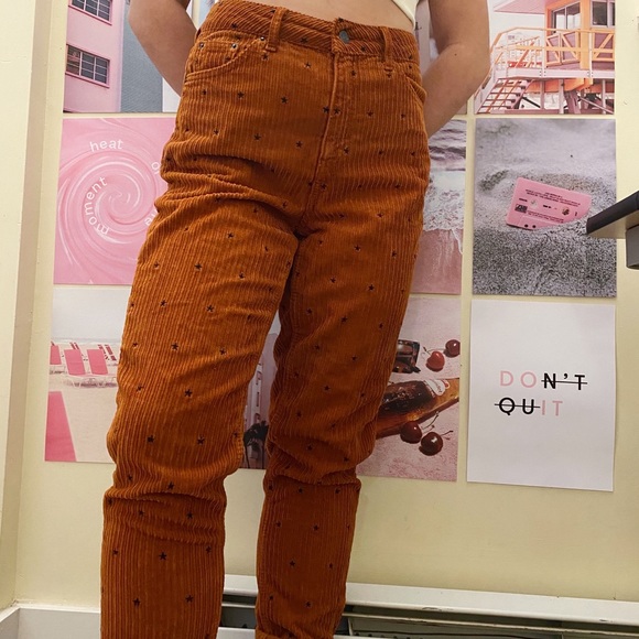 Topshop Corduroy Mom Jeans - Picture 2 of 5